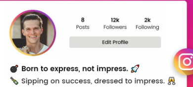 vip bio for instagram